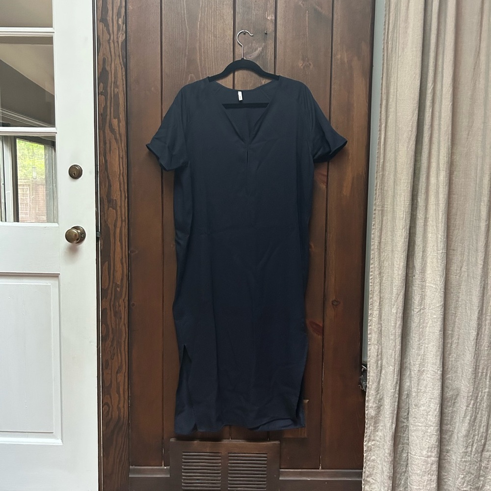 Priory Dress in Super Dark Blue